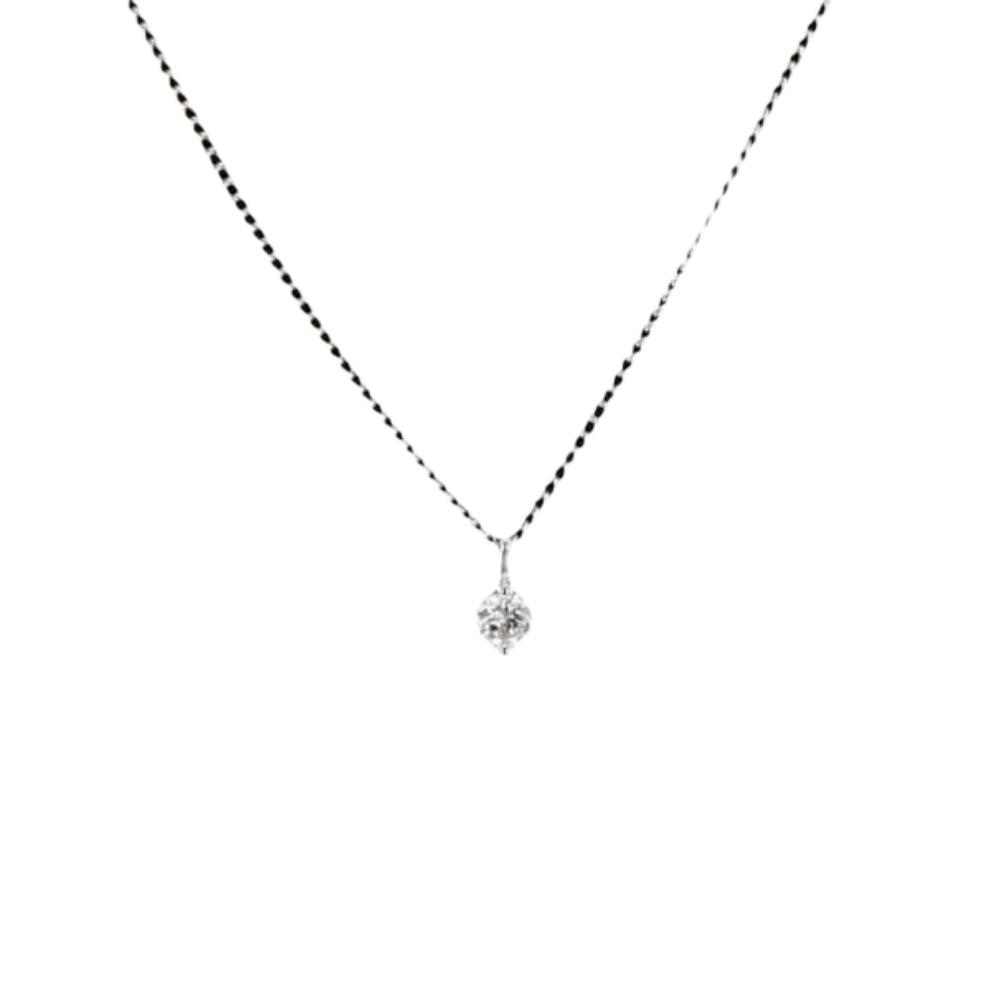 COLLIER_SOLITAIRE_EN_OR_GRIS_0.11_CARATS image