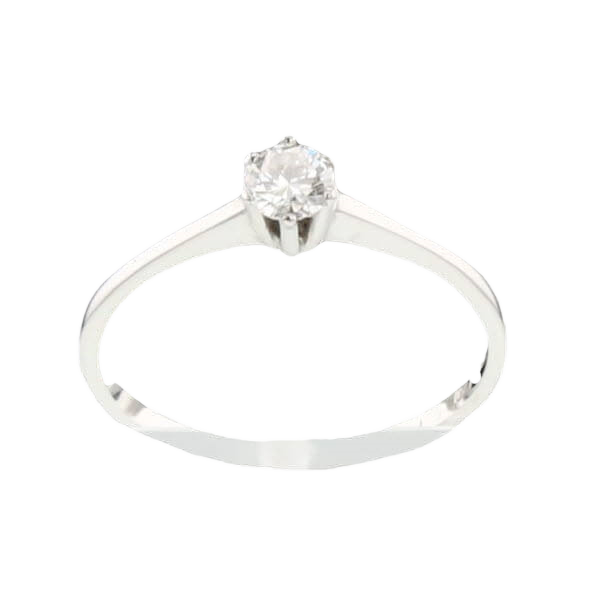 BAGUE OR GRIS 750 DIAMANT
