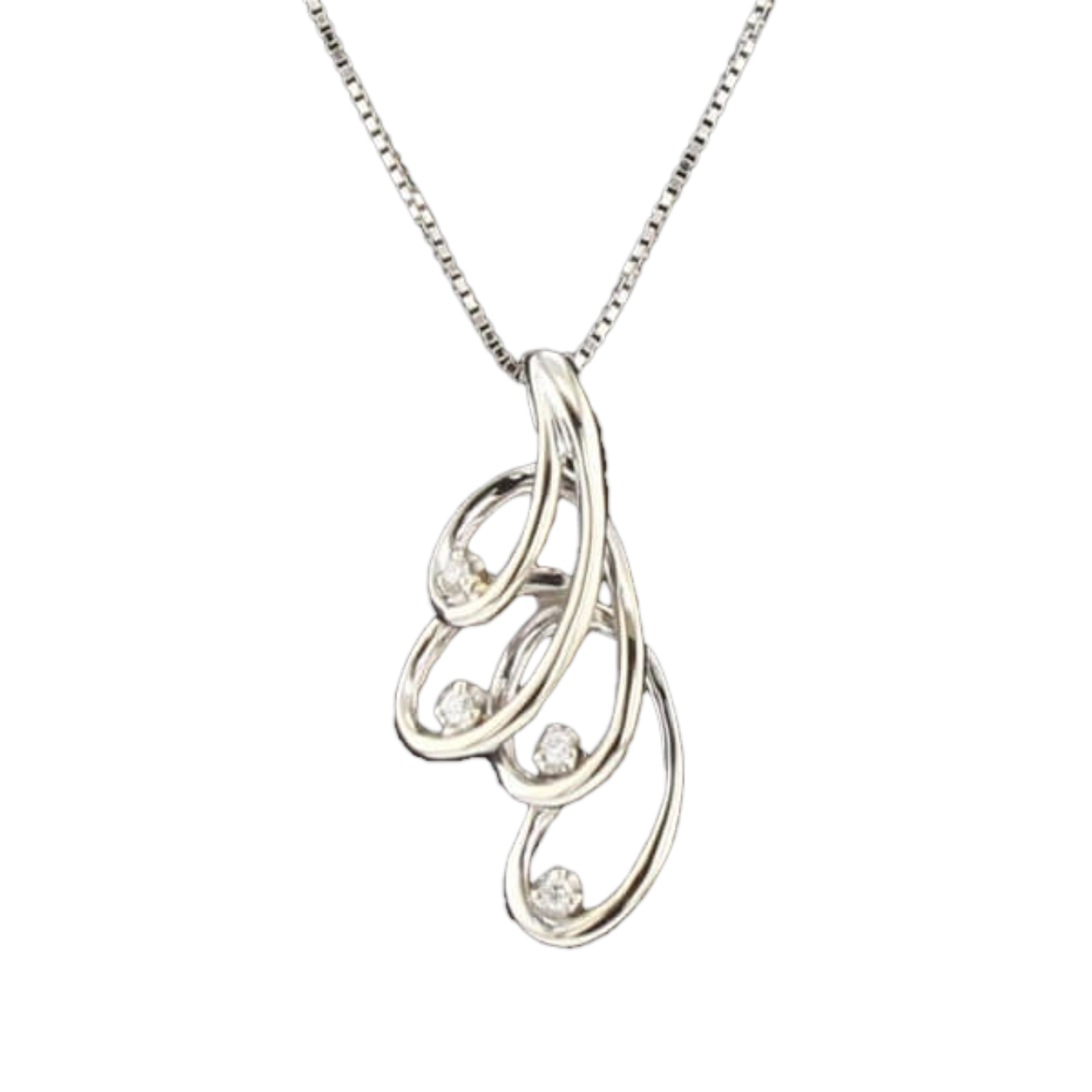 COLLIER_PENDENTIF_SERPENTIN_OR_GRIS_ET_DIAMANTS image