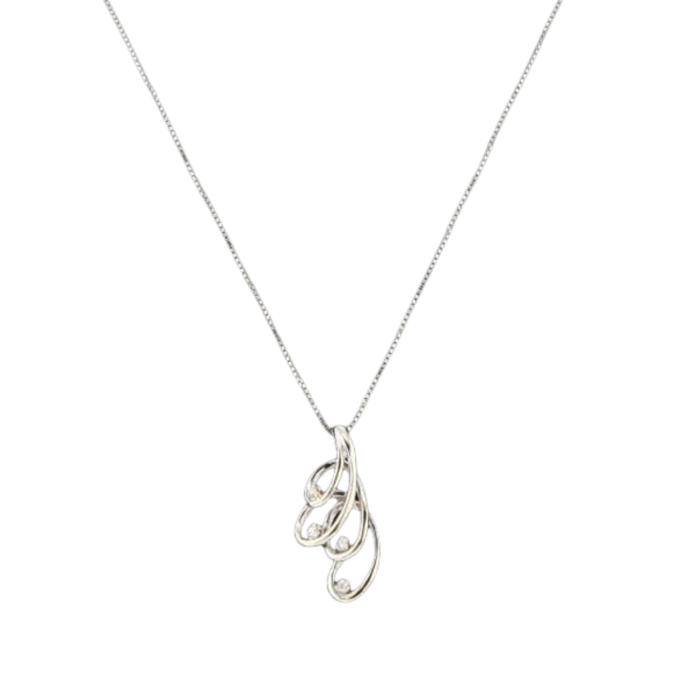 COLLIER_PENDENTIF_SERPENTIN_OR_GRIS_ET_DIAMANTS image