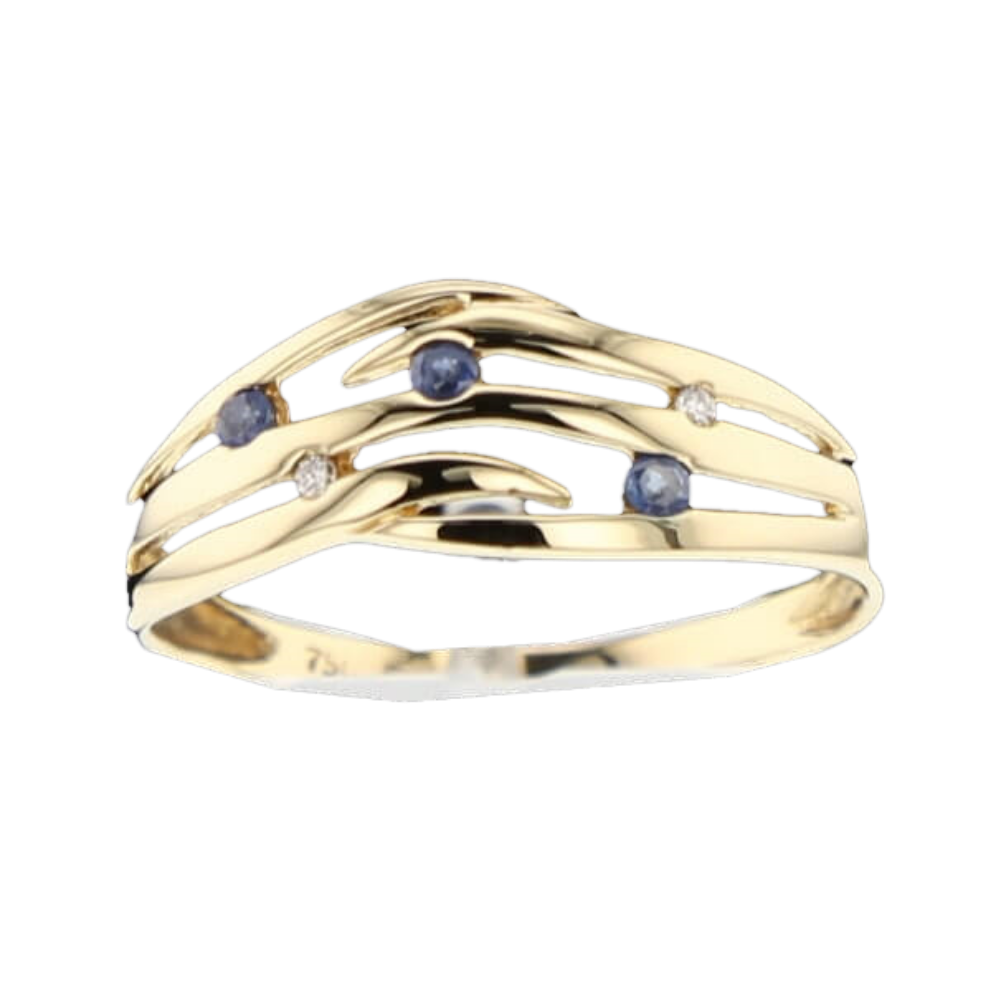 BAGUE_EN_OR_JAUNE_SAPHIRS_ET_DIAMANTS image