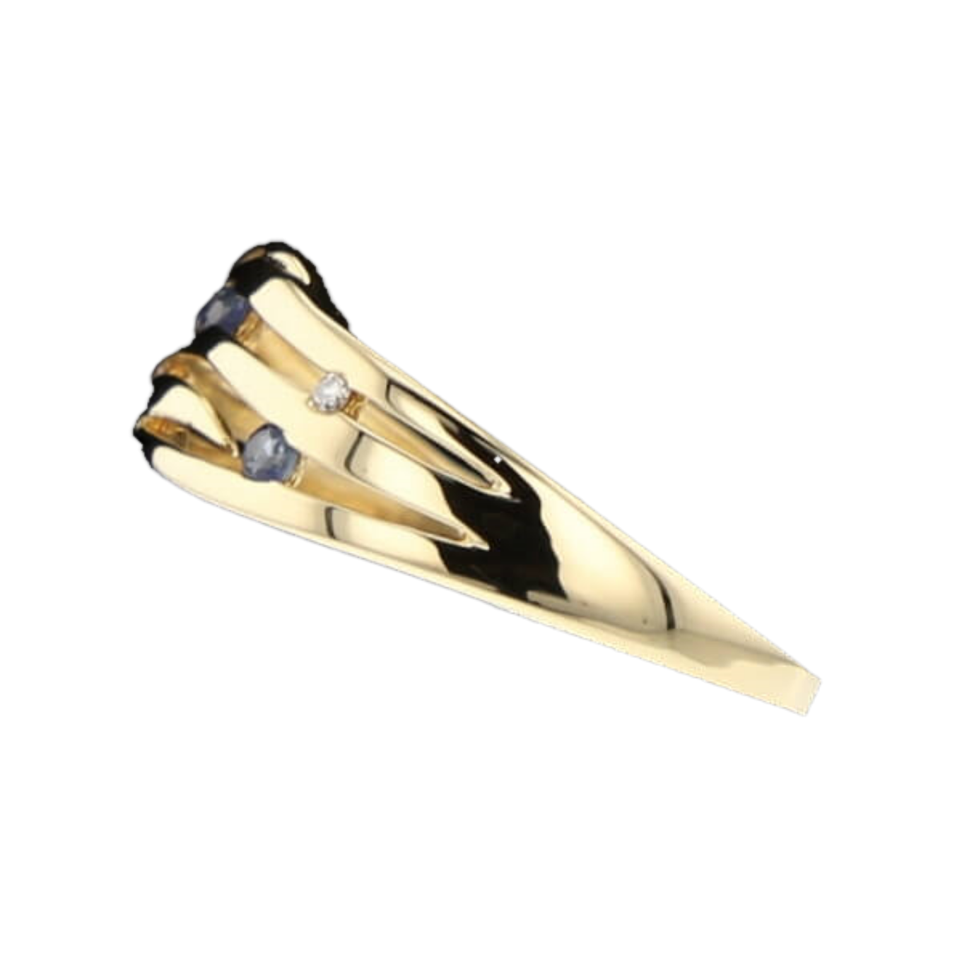 BAGUE_EN_OR_JAUNE_SAPHIRS_ET_DIAMANTS image
