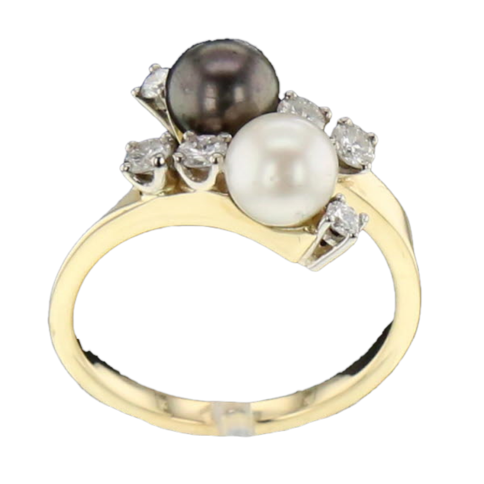 BAGUE_OR_JAUNE_DEUX_PERLES_ET_DIAMANTS image