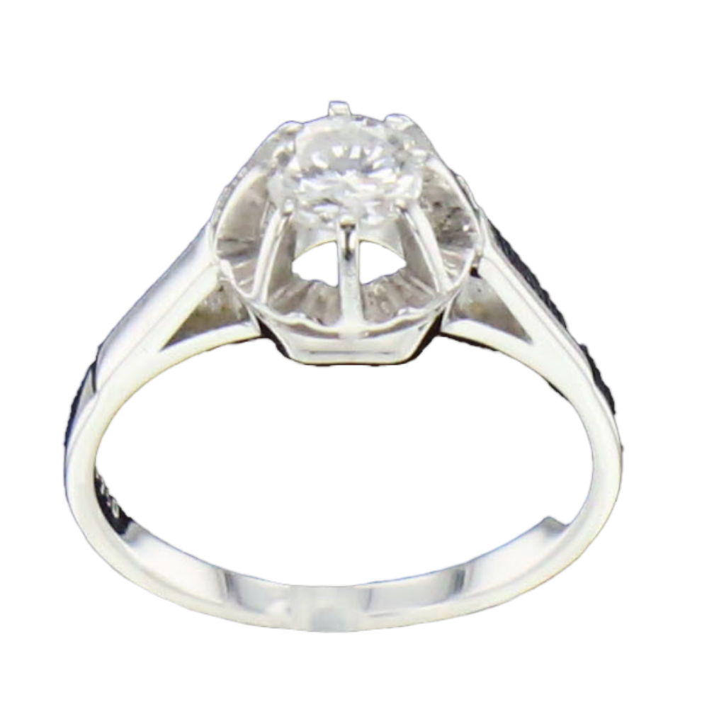 BAGUE_SOLITAIRE_OR_GRIS_0.50_CARATS image