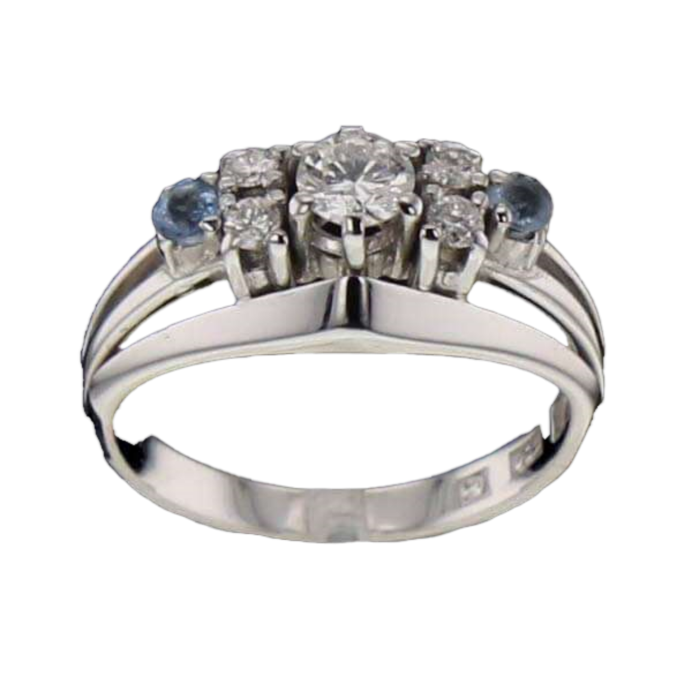 BAGUE_OR_GRIS_AIGUE-MARINE_ET_DIAMANTS image