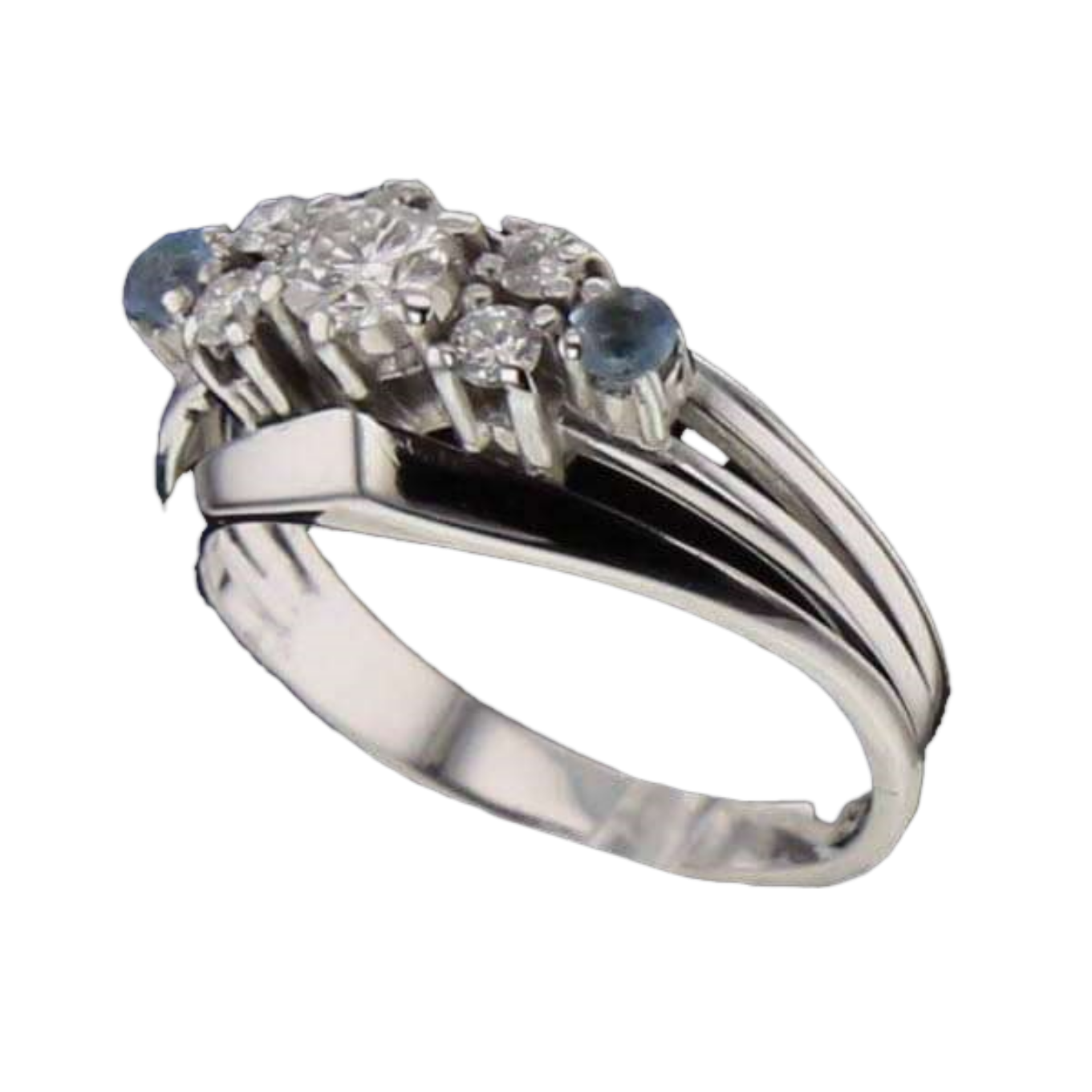 BAGUE_OR_GRIS_AIGUE-MARINE_ET_DIAMANTS image