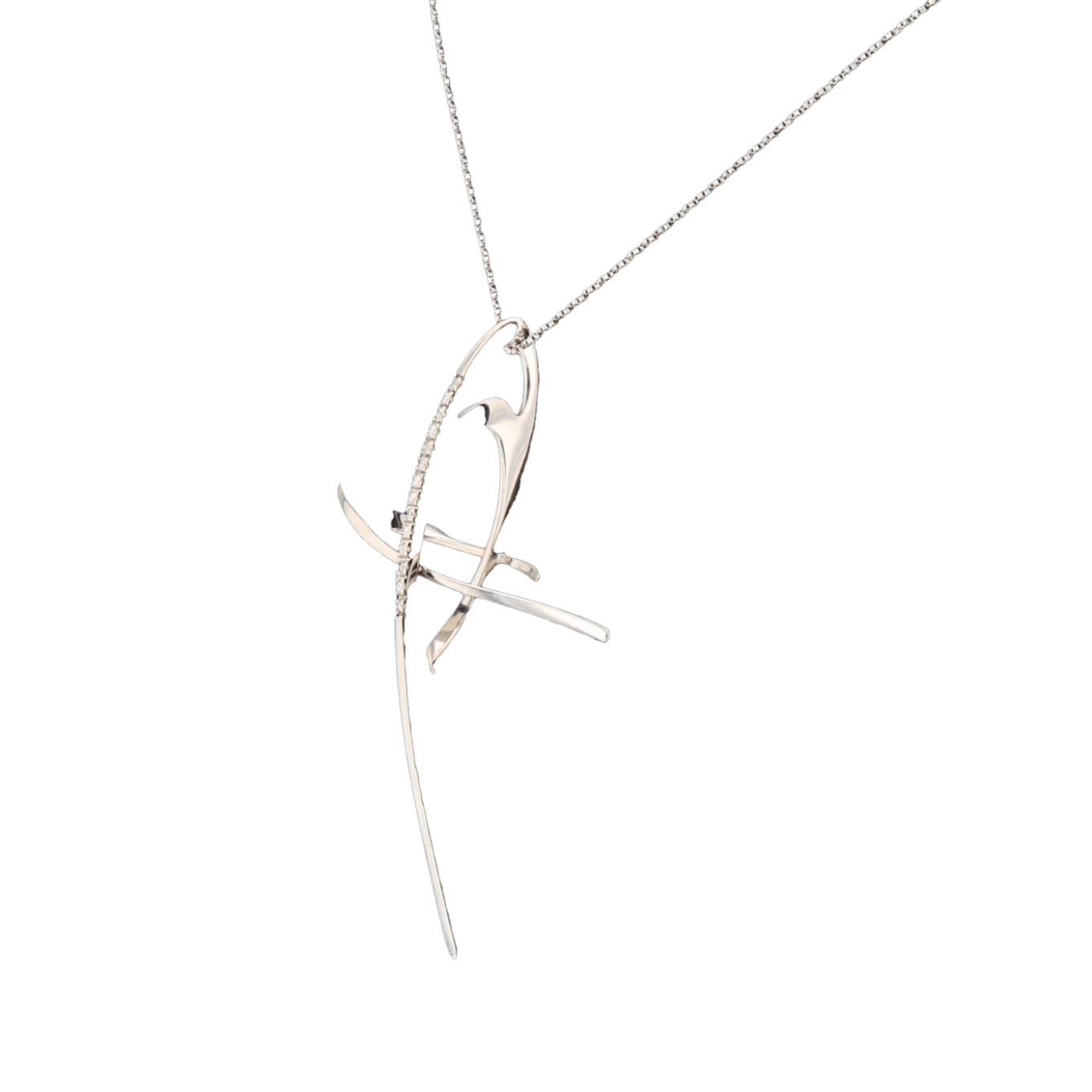 COLLIER_PENDENTIF_CROIX_EN_OR_GRIS image