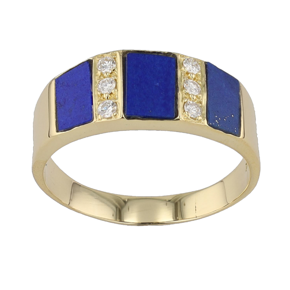 BAGUE_OR_JAUNE_DIAMANTS_LAPIS_LAZULI image