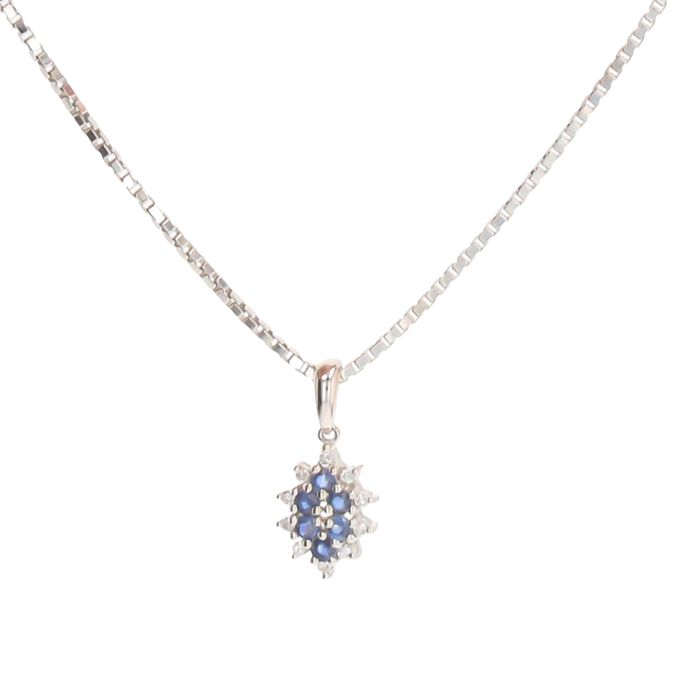 COLLIER_PENDENTIF_OR_GRIS_SAPHIRS_ET_DIAMANTS image