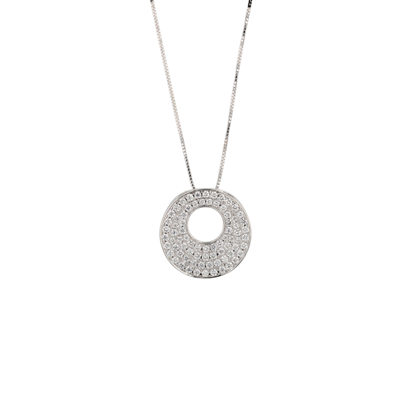 COLLIER___PENDENTIF__ROND_EN_OR_GRIS_750 image