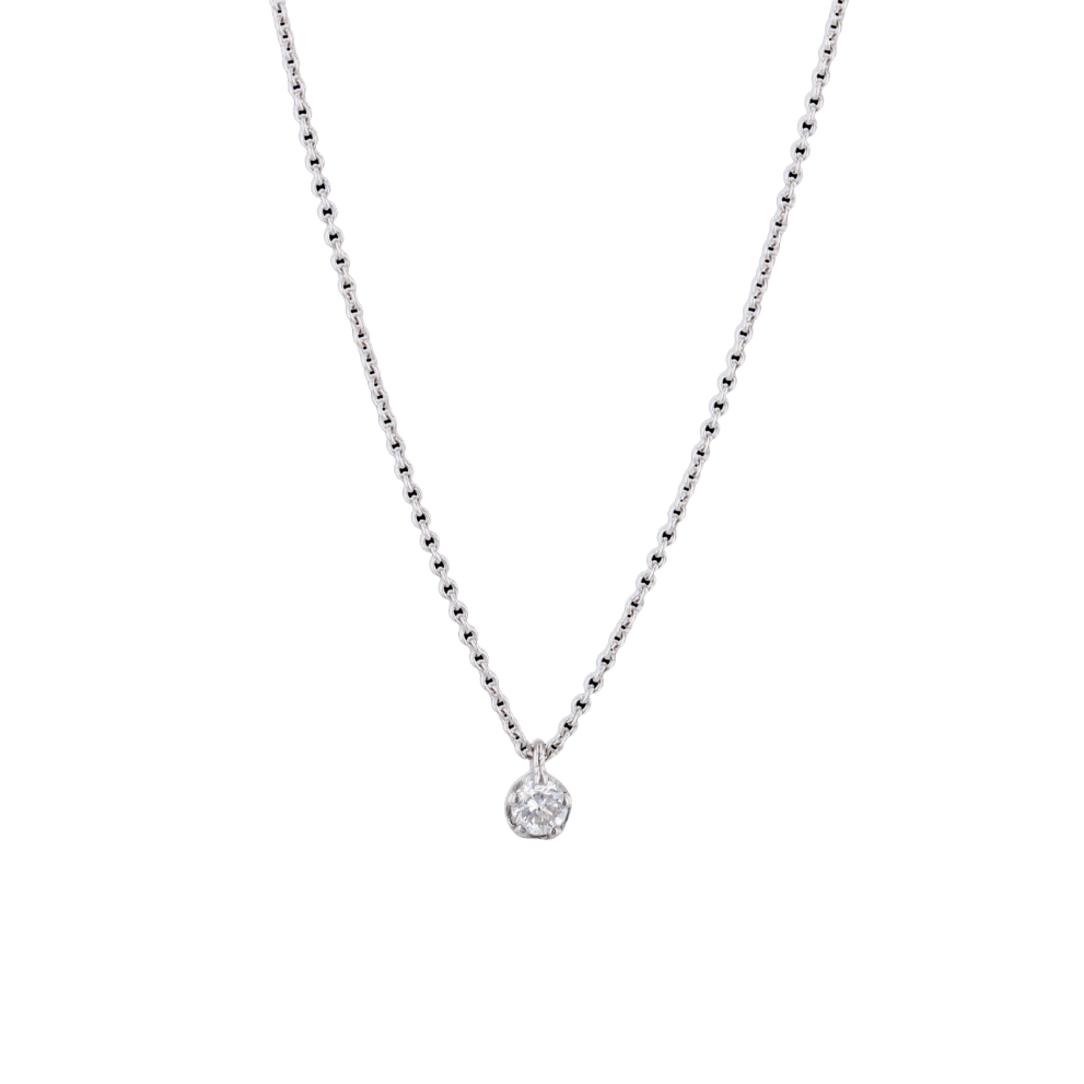 COLLIER_SOLITAIRE_OR_GRIS_0.16_CARATS image
