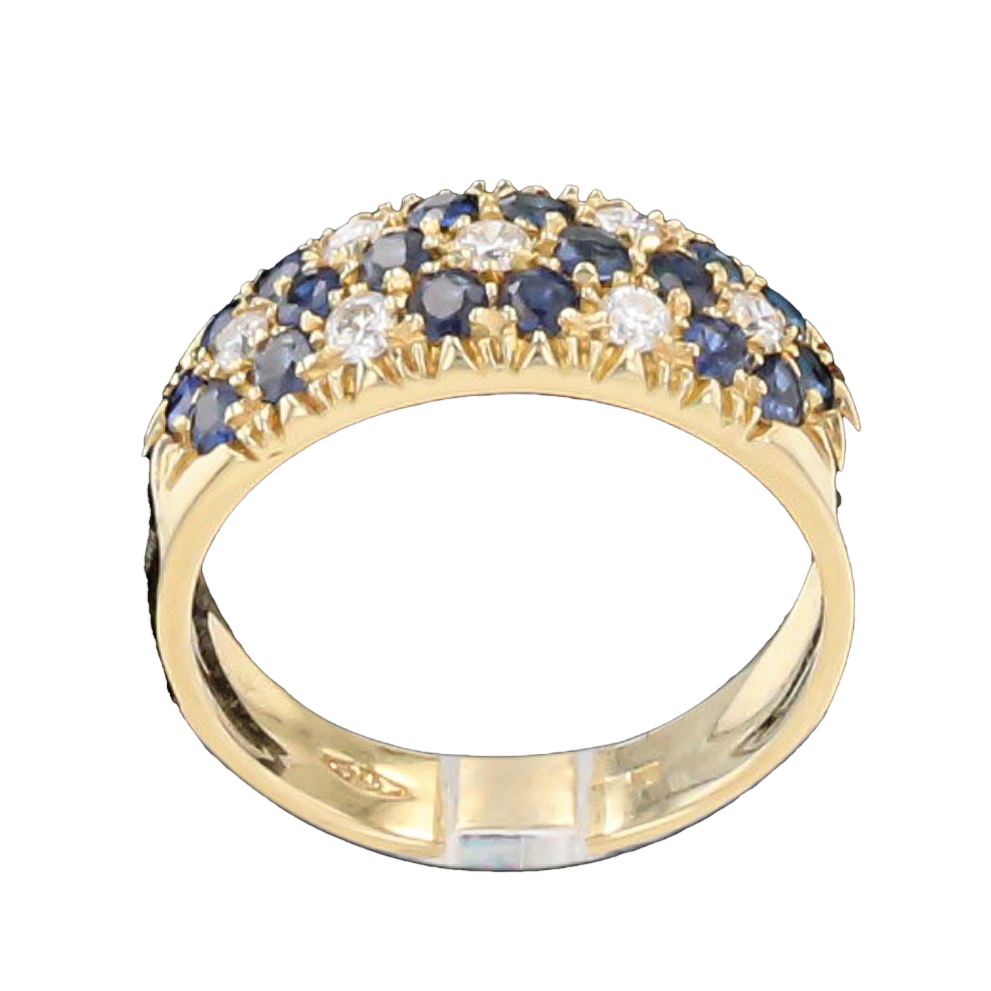 BAGUE_OR_JAUNE_SAPHIRS_ET_DIAMANTS image