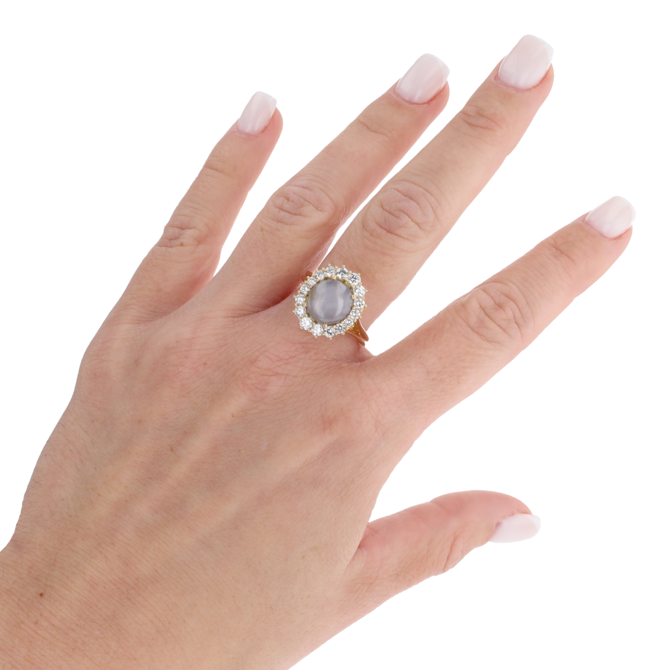 BAGUE_SAPHIR_ETOILE_ET_COROLLE_DE_DIAMANTS image