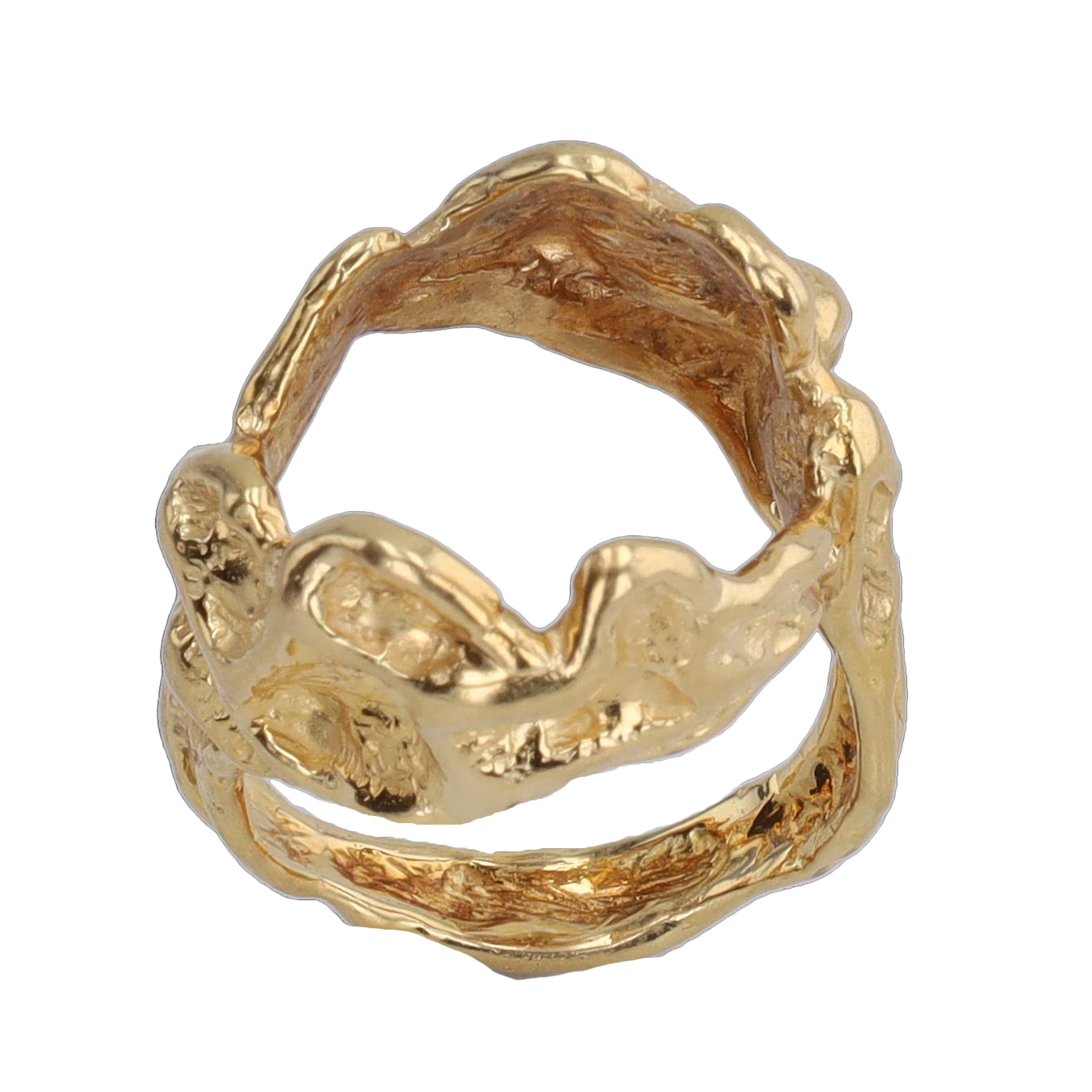 GILBERT ALBERT NOUVELLE GERBE YELLOW GOLD RING