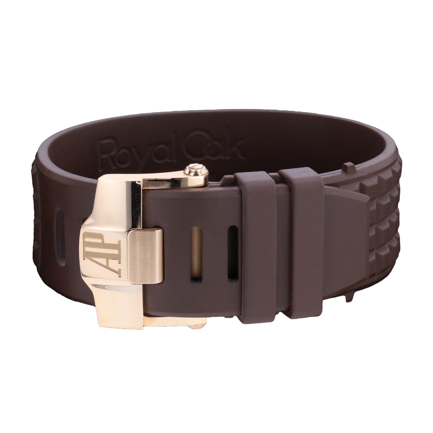 AUDEMARS PIGUET OFFSHORE RUBBER AND ROSE GOLD BRACELET