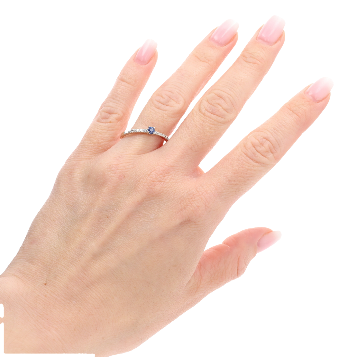 BAGUE_SOLITAIRE_OR_JAUNE__SAPHIR_ET_DIAMANTS image