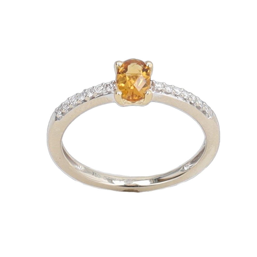 BAGUE_CITRINE_&_DIAMANTS image