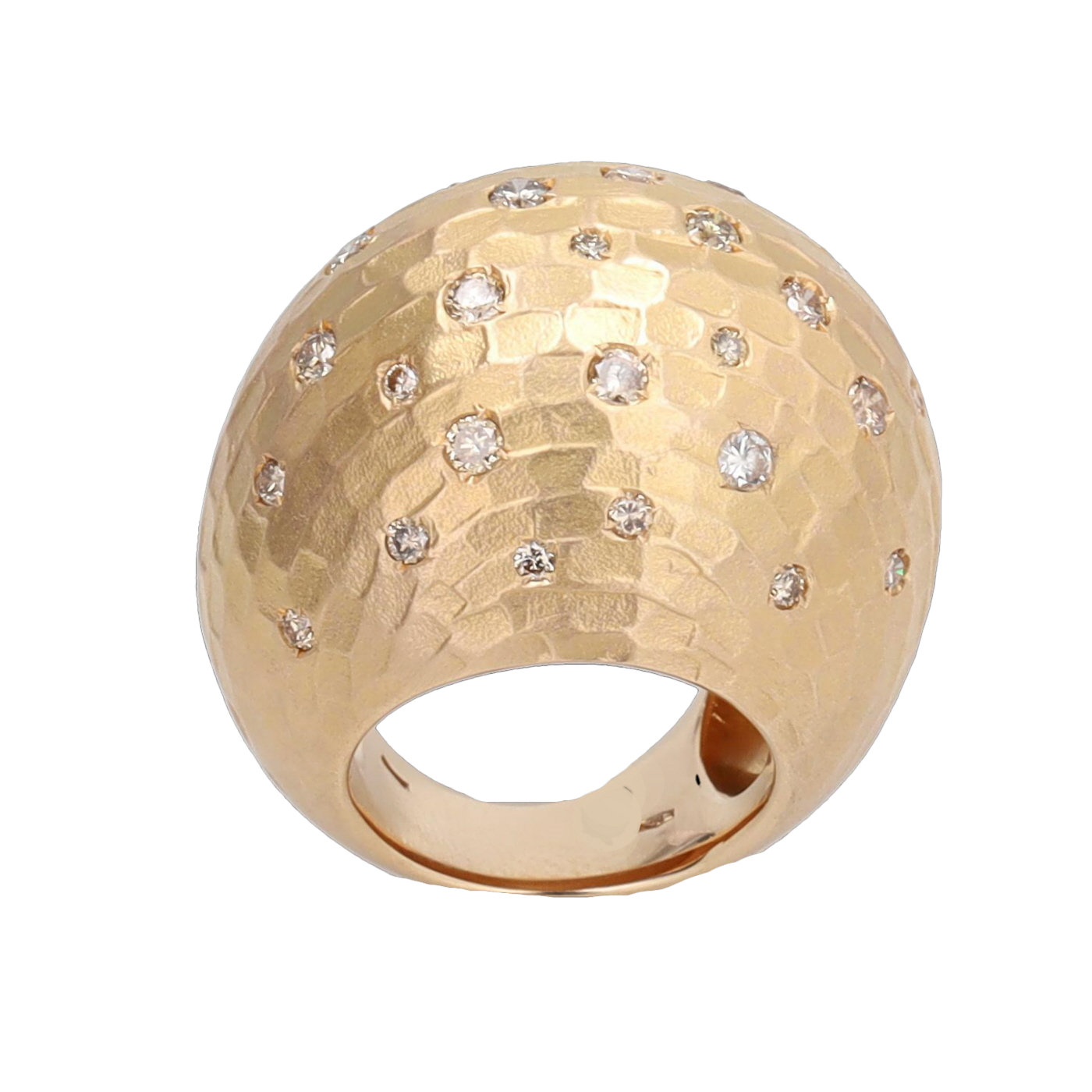 POMELLATO DUNA YELLOW GOLD AND DIAMOND RING