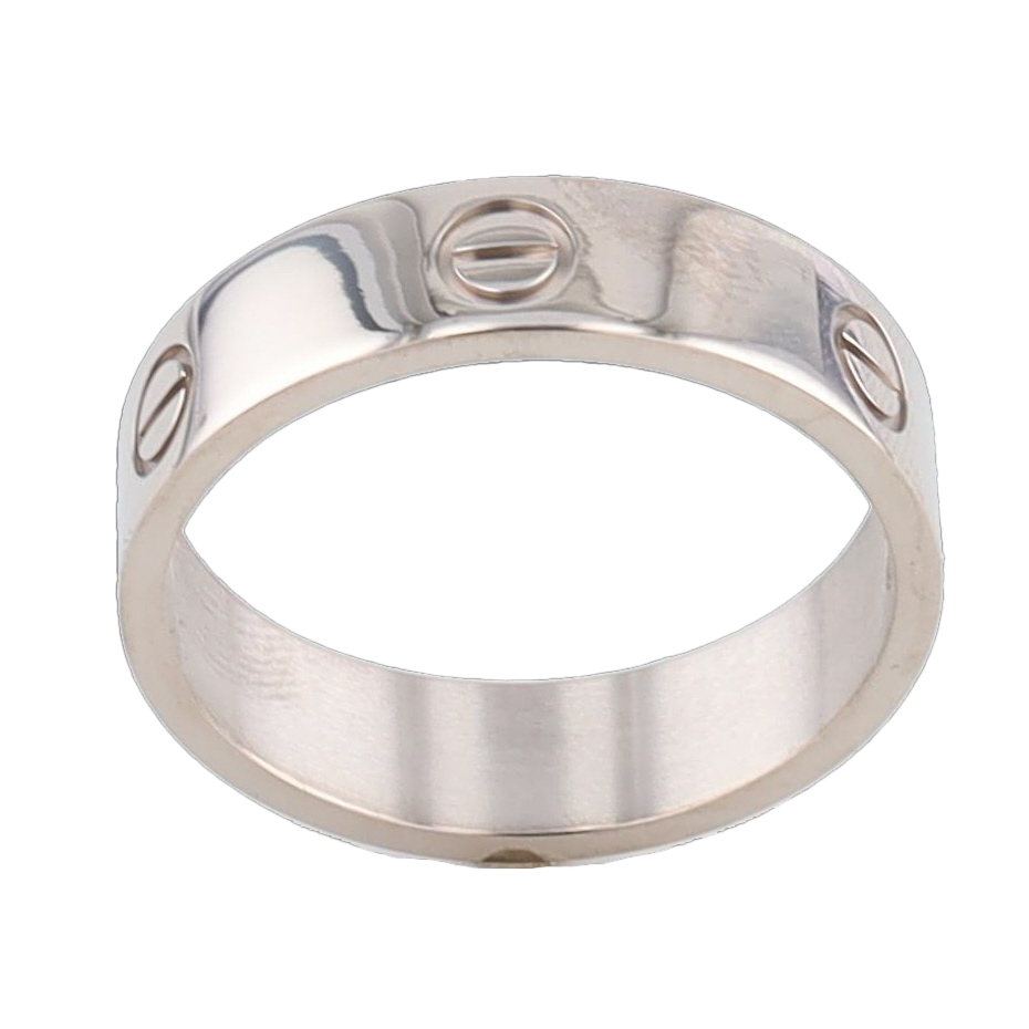 CARTIER LOVE RING IN WHITE GOLD