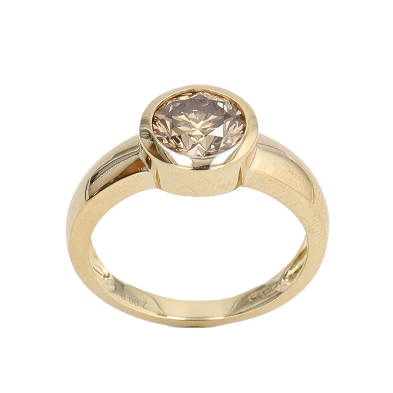 BAGUE_SOLITAIRE_DIAMANT_COGNAC_2.00_CT image