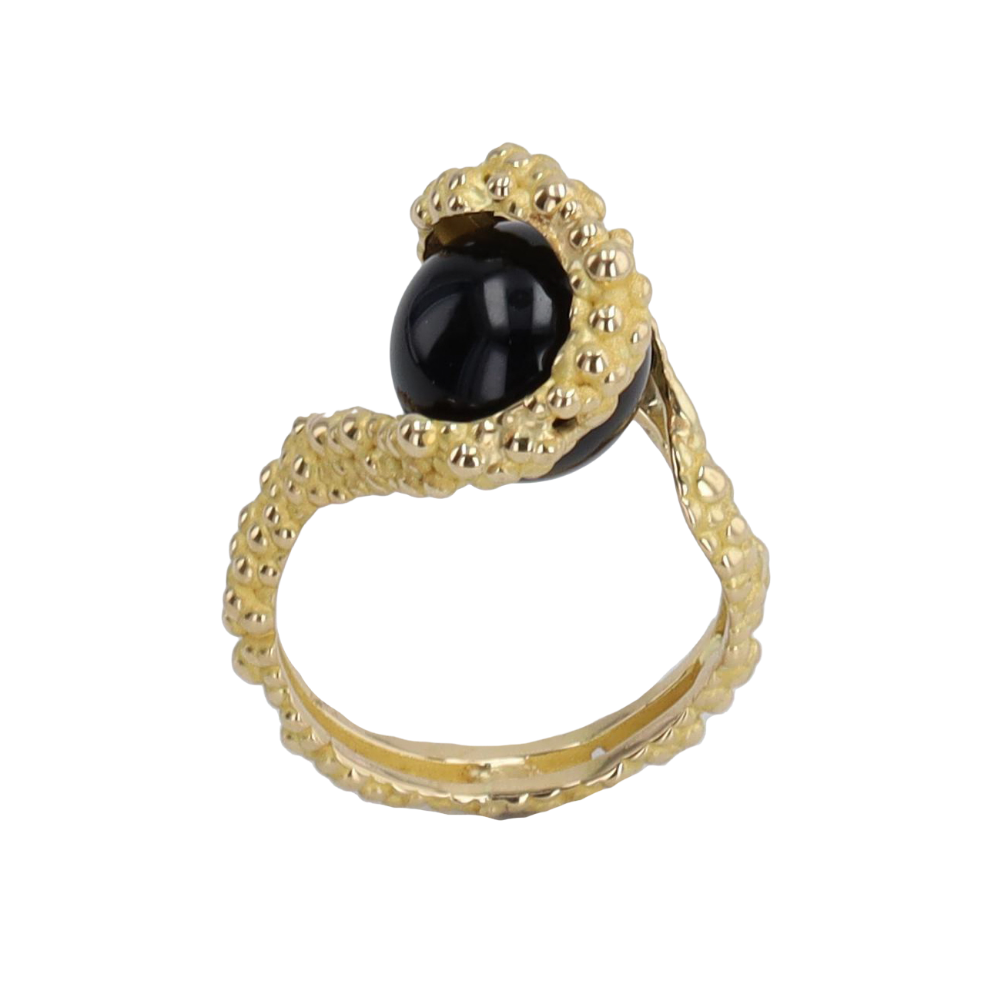 BAGUE_BILLE_SCULPTURALE_ONYX image