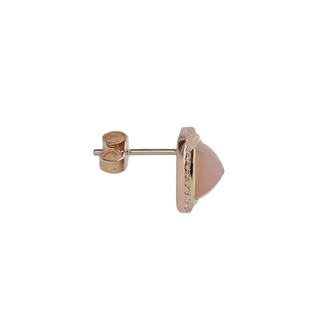 BOUCLES_D'OREILLES_PUCES_PAIN_DE_SUCRE_QUARTZ_ROSE_2.50_CT image