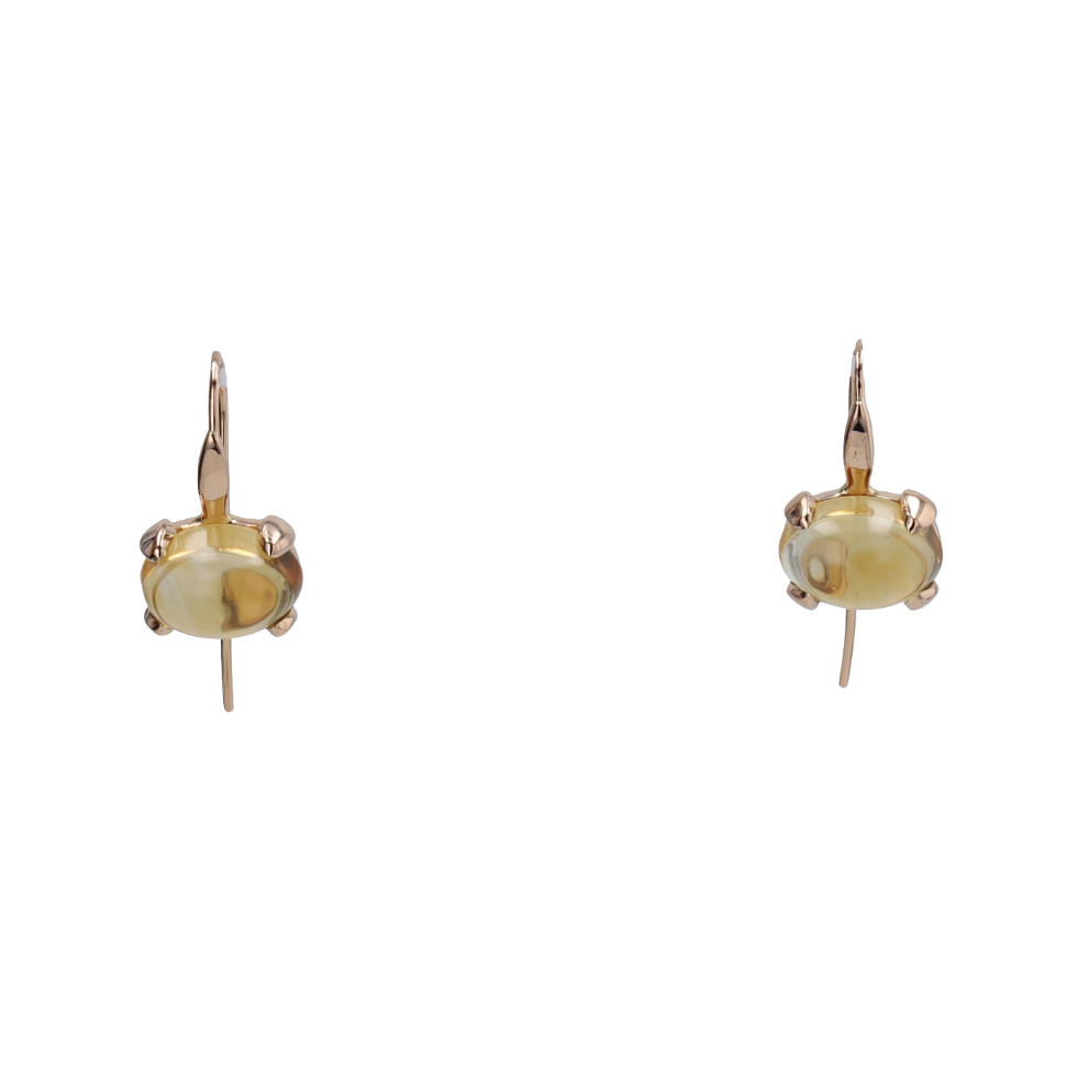 BOUCLES_D'OREILLES_CREATEUR_DORMEUSES_CITRINES_10_CT image