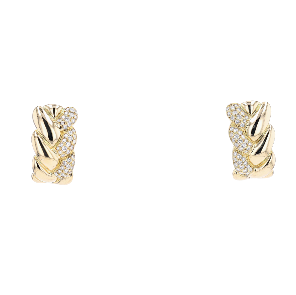BOUCLES_D'OREILLES_CARTIER_TRESSE_DIAMANTS_0.42_CT image