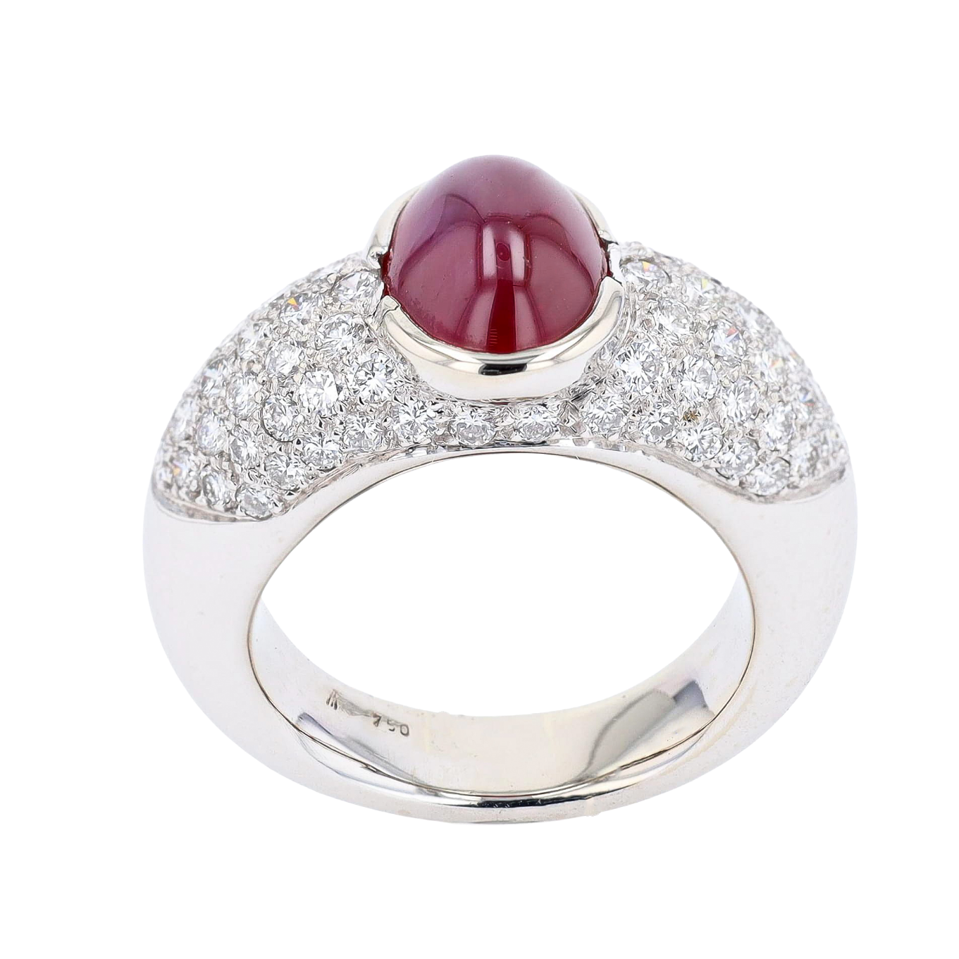 BAGUE_DOME_RUBIS_CABOCHON_5.40_CT image