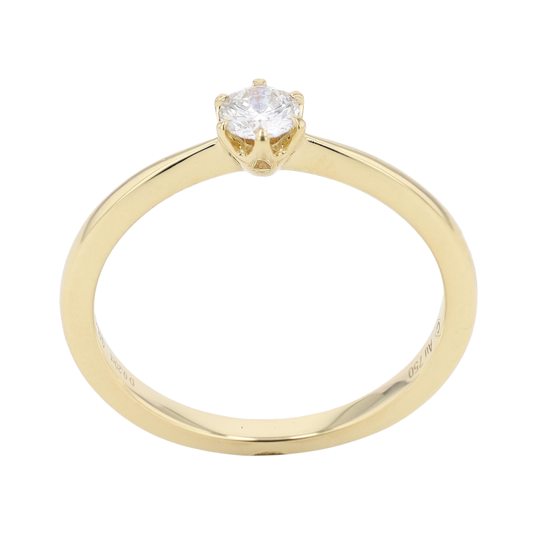 BAGUE SOLITAIRE DIAMANT 0.20 CT