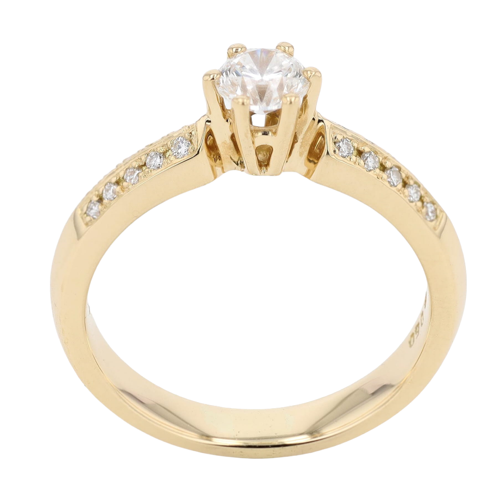 BAGUE_SOLITAIRE_DOUBLE_PAVAGE_DIAMANTS_0.50_CT image