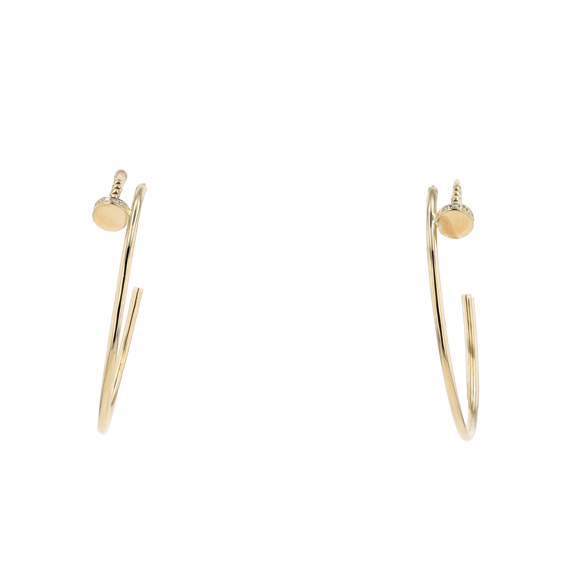 CARTIER JUSTE UN CLOU DIAMOND HOOP EARRINGS
