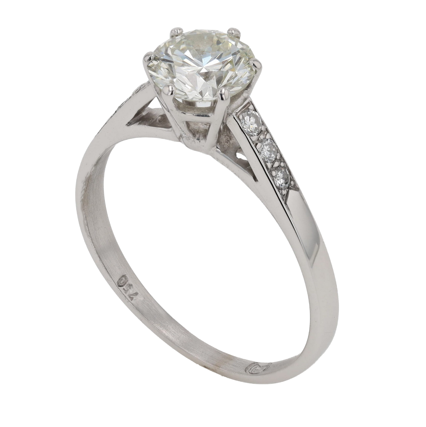 BAGUE_SOLITAIRE_EPAULE_DIAMANT_1.25_CT image