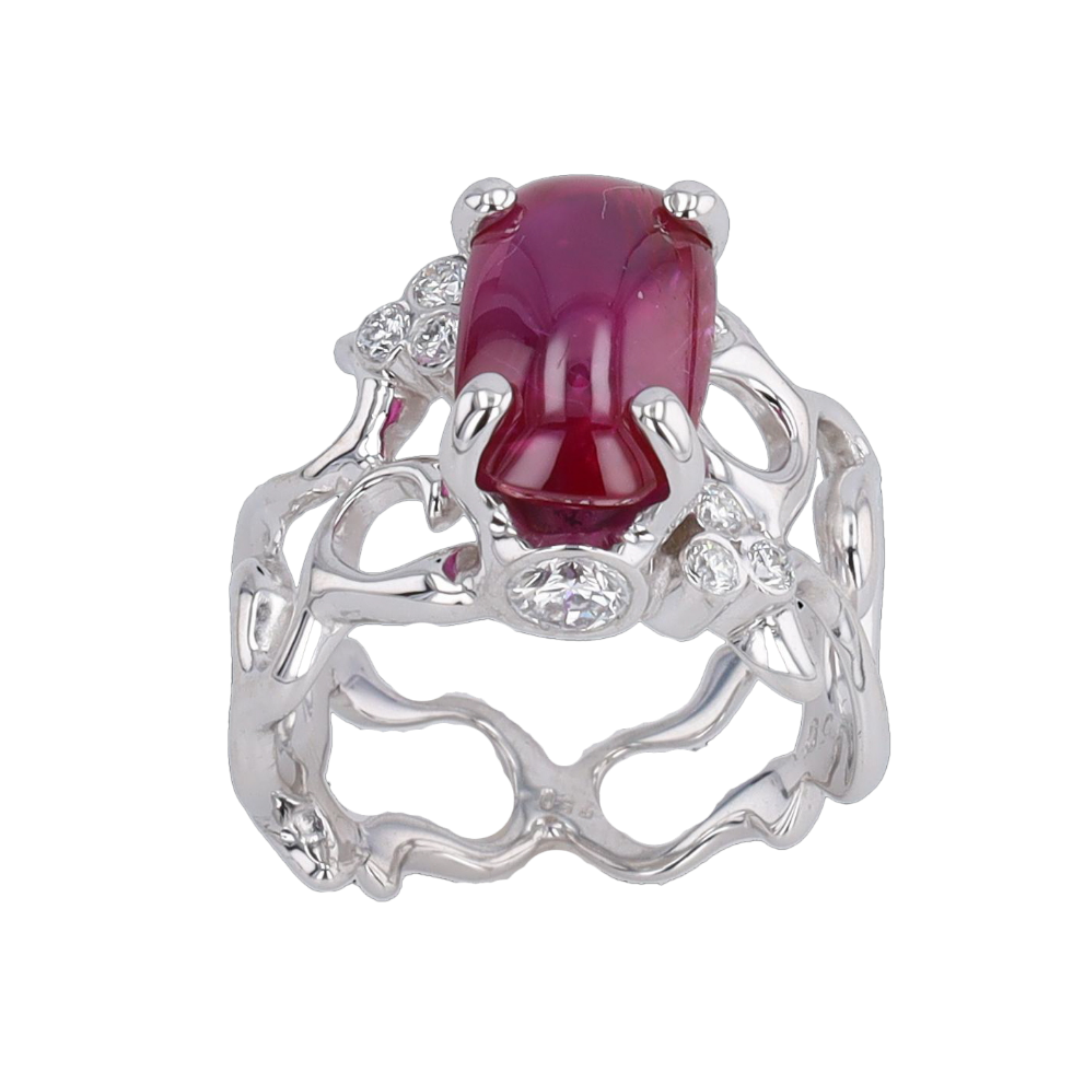 BAGUE_DENTELLE_OR_GRIS_RUBIS_ET_DIAMANTS image