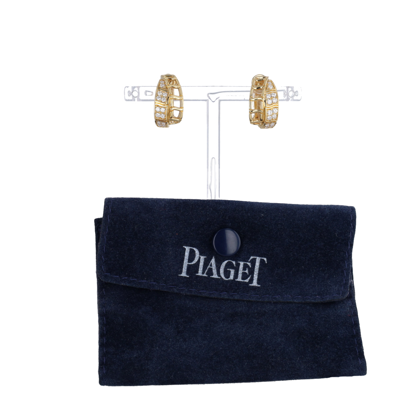 BOUCLES_D’OREILLES_PIAGET_VINTAGE_EN_OR_JAUNE_ET_DIAMANTS image