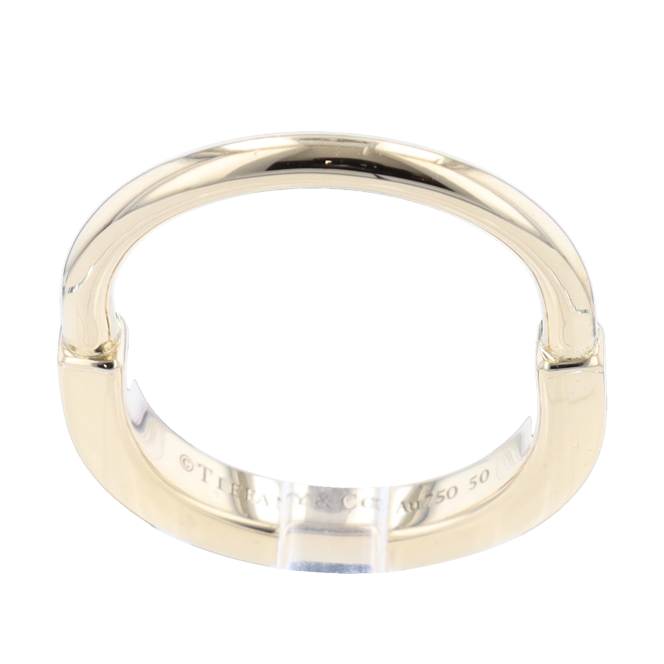 TIFFANY & CO LOCK YELLOW GOLD RING