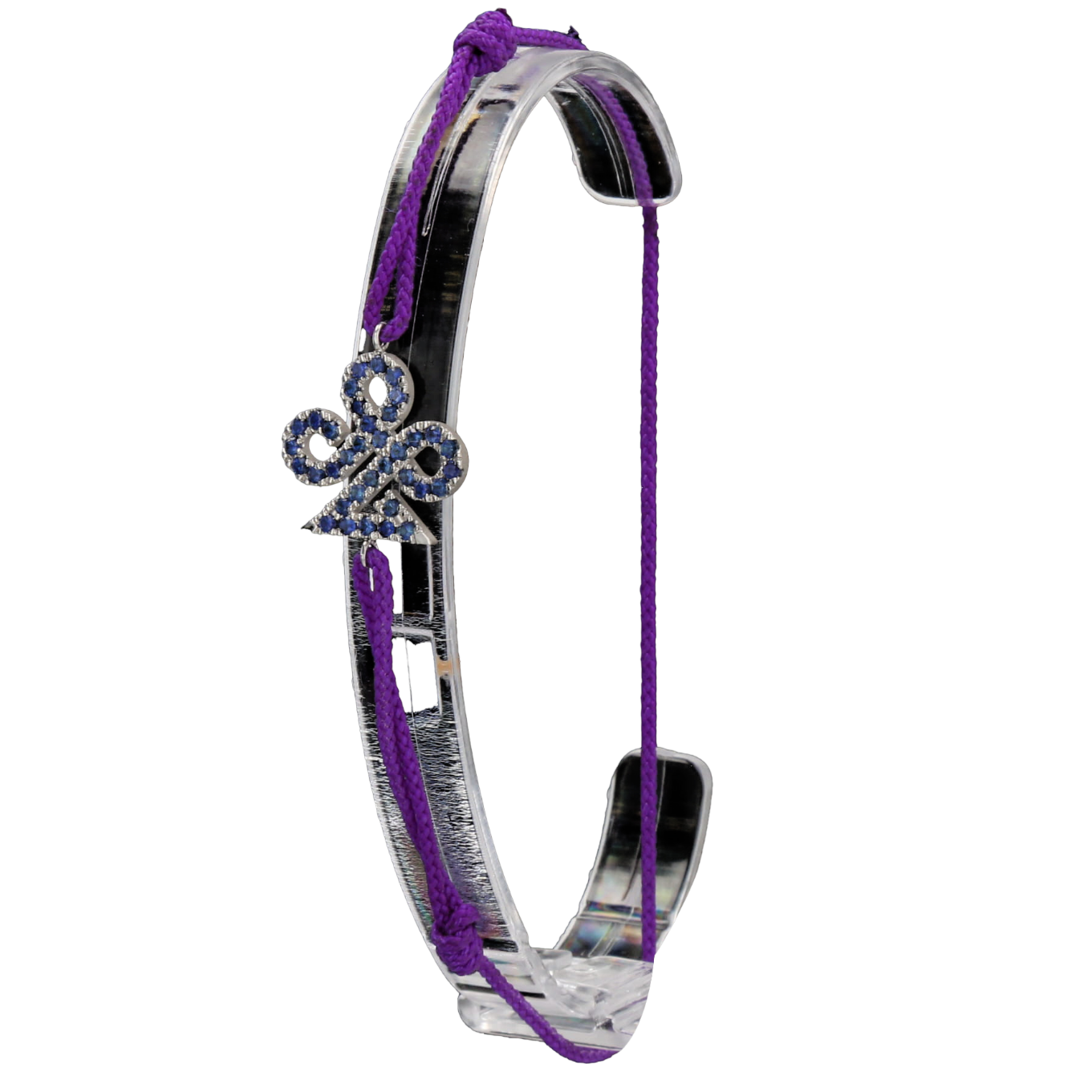BRACELET_HASLER_TREFLE_SAPHIRS_PLATINE image