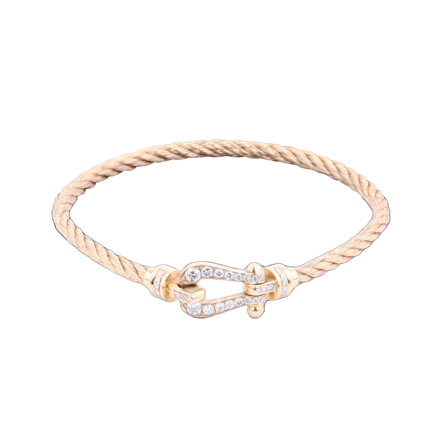 BRACELET FRED FORCE 10 PAVÉ EN OR JAUNE