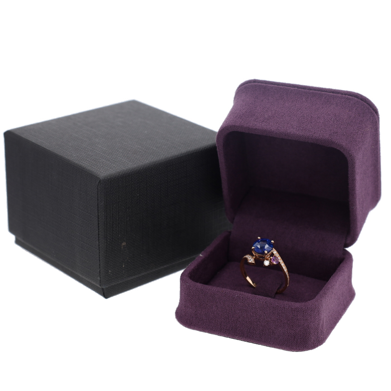BAGUE_HASLER_SAPHIR_AMETHYSTE_&_DIAMANTS image