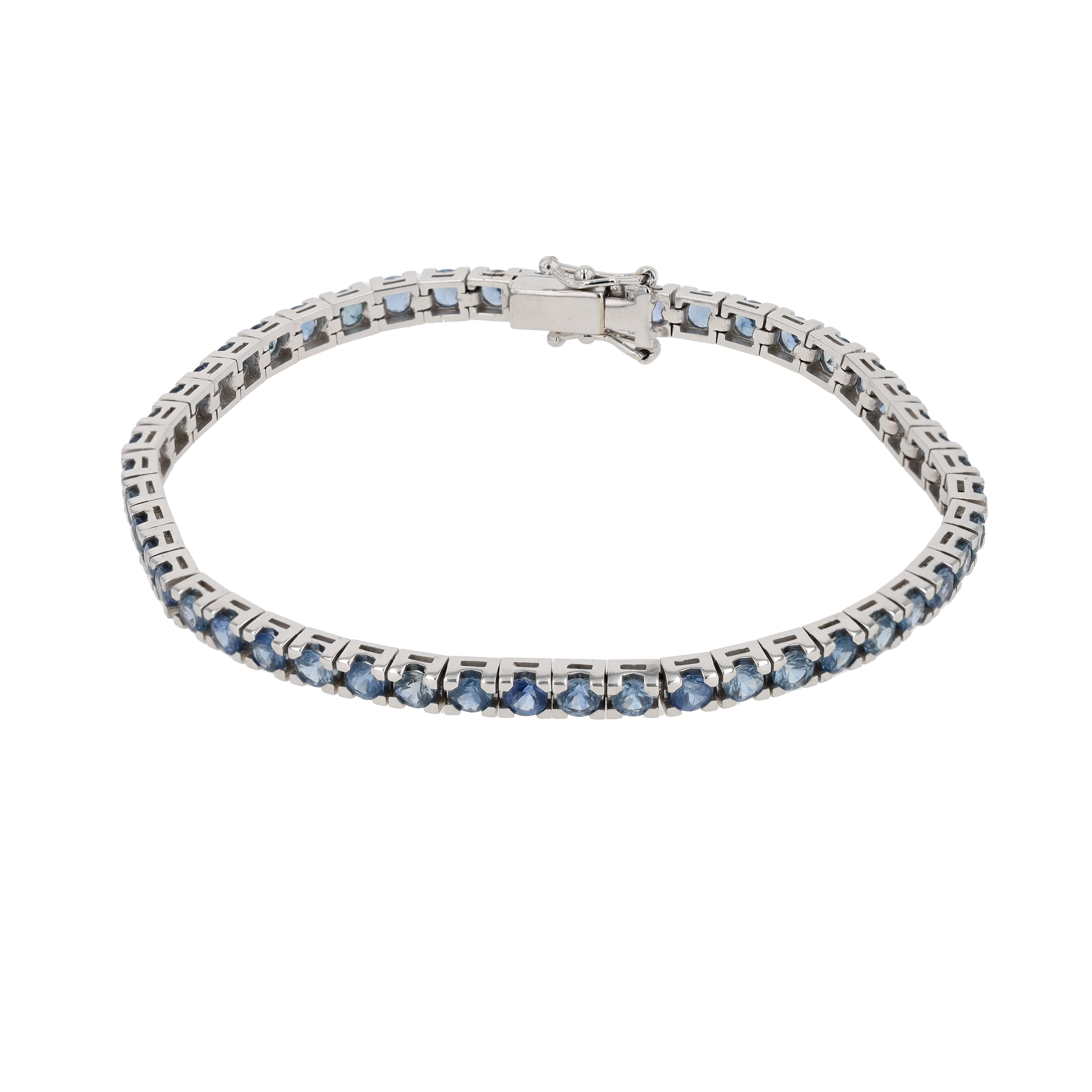CEYLON SAPPHIRE TENNIS BRACELET, 7.80 CT