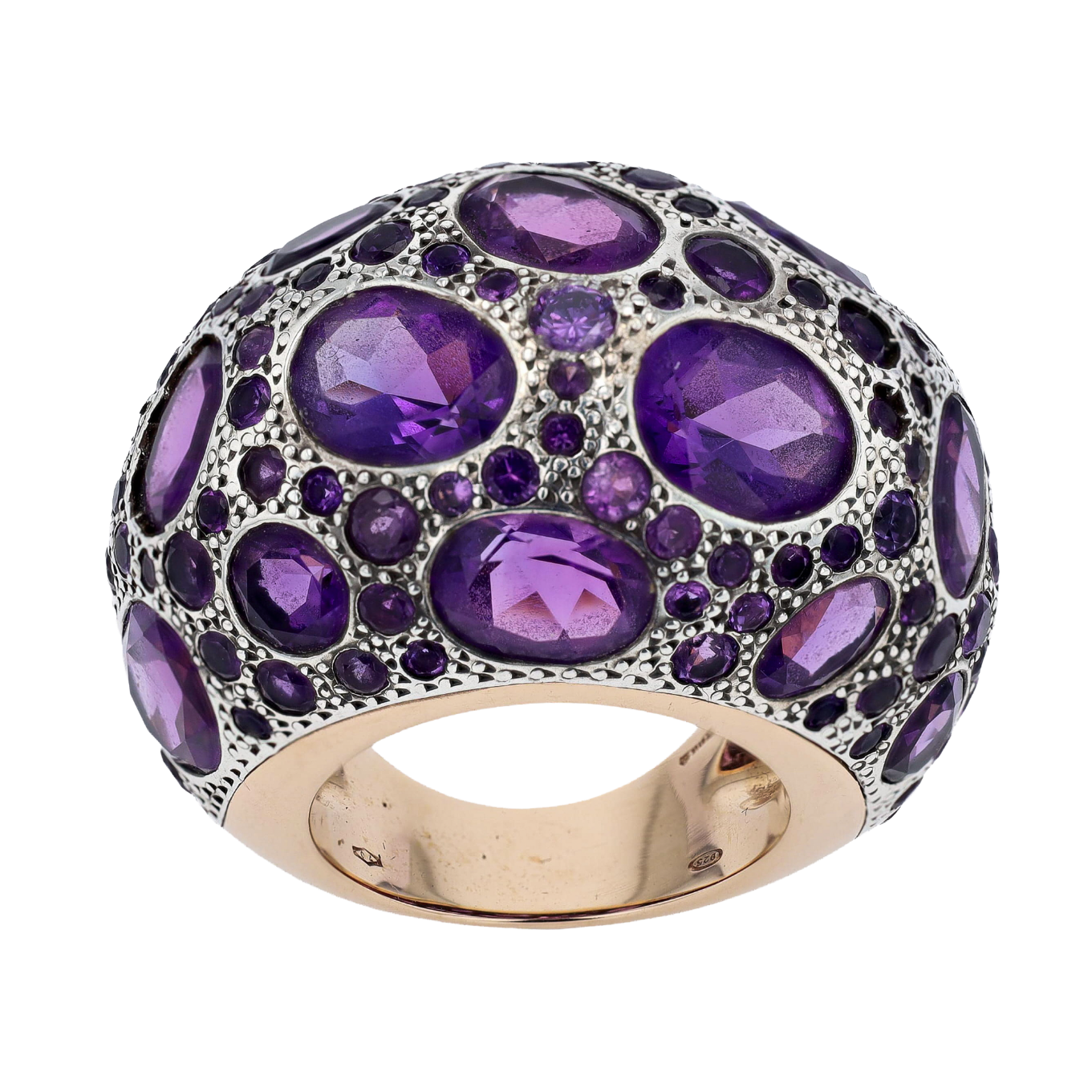BAGUE_POMELLATO_DOME_AMETHYSTES_15_CT image
