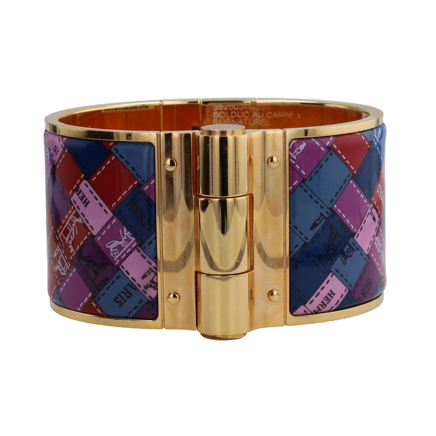 HERMES "BOLDUC AU CARRÉ" HINGED BRACELET