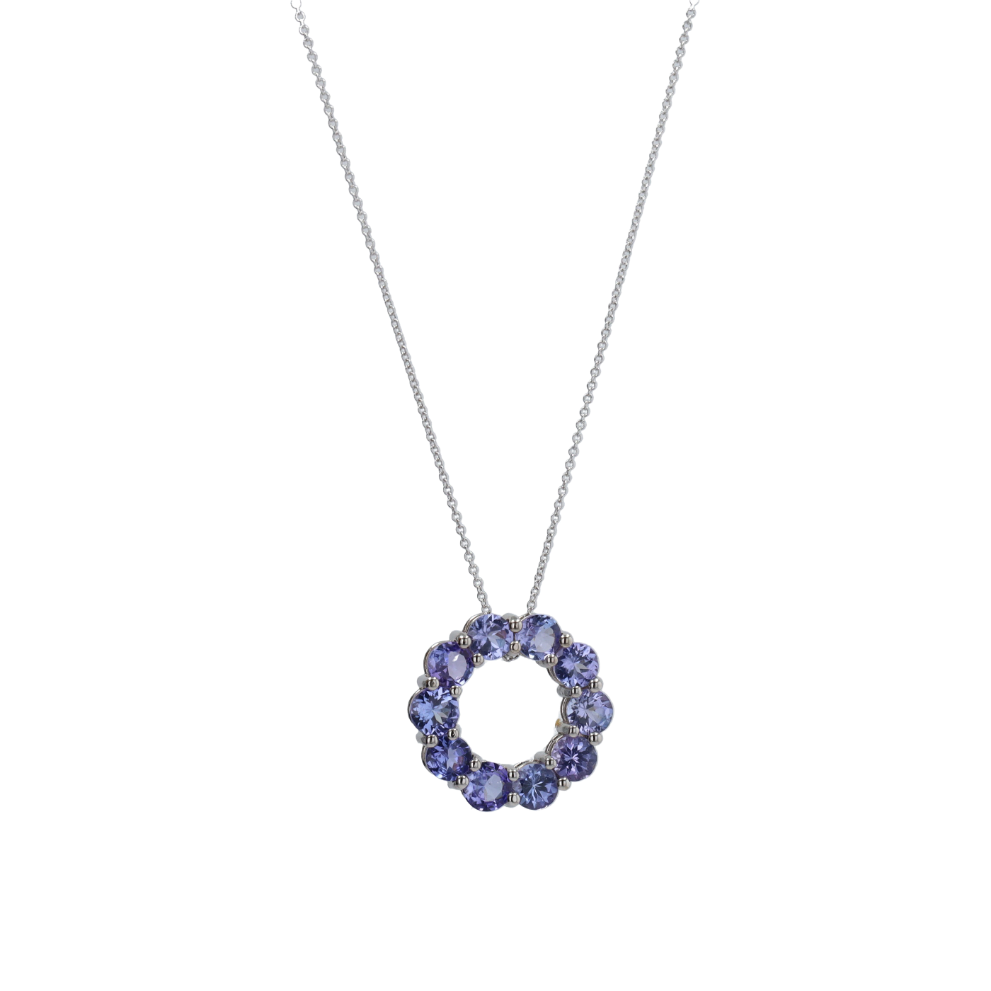 COLLIER_PENDENTIF_CERCLE_TANZANITES_5.52_CT image