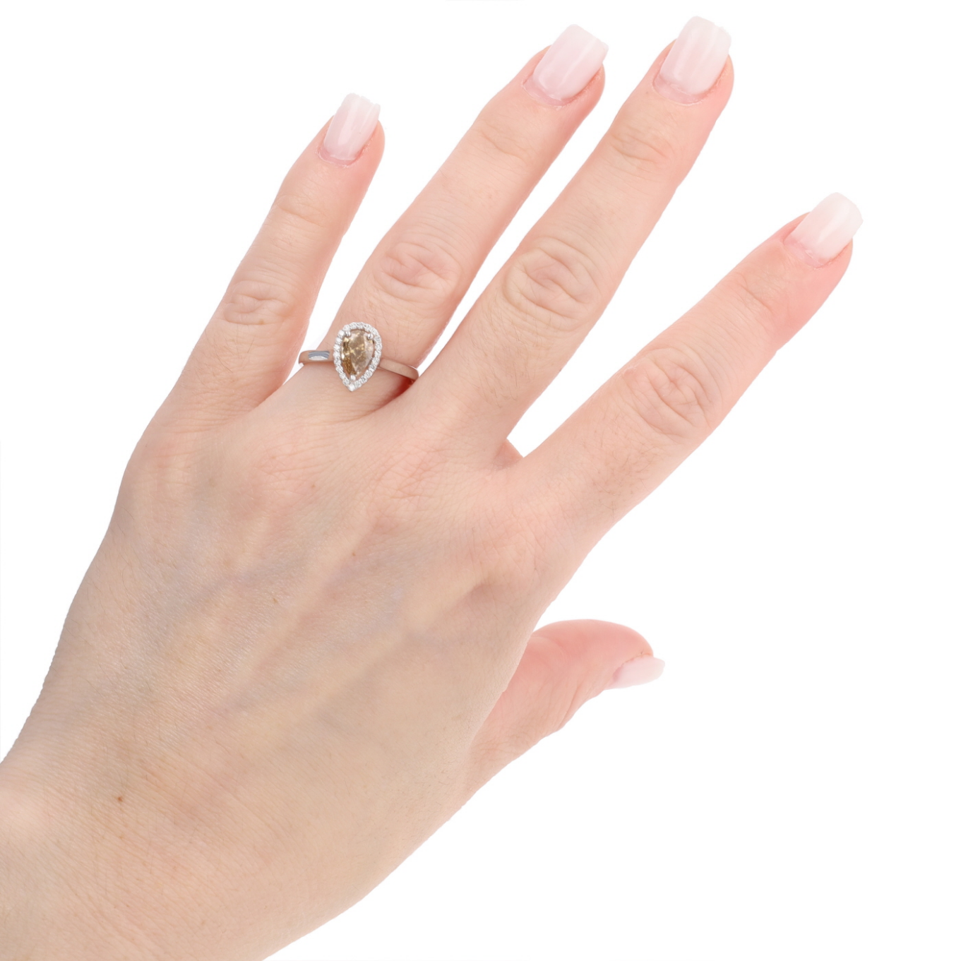 BAGUE_HALO_DIAMANT_POIRE_1.01_CT image