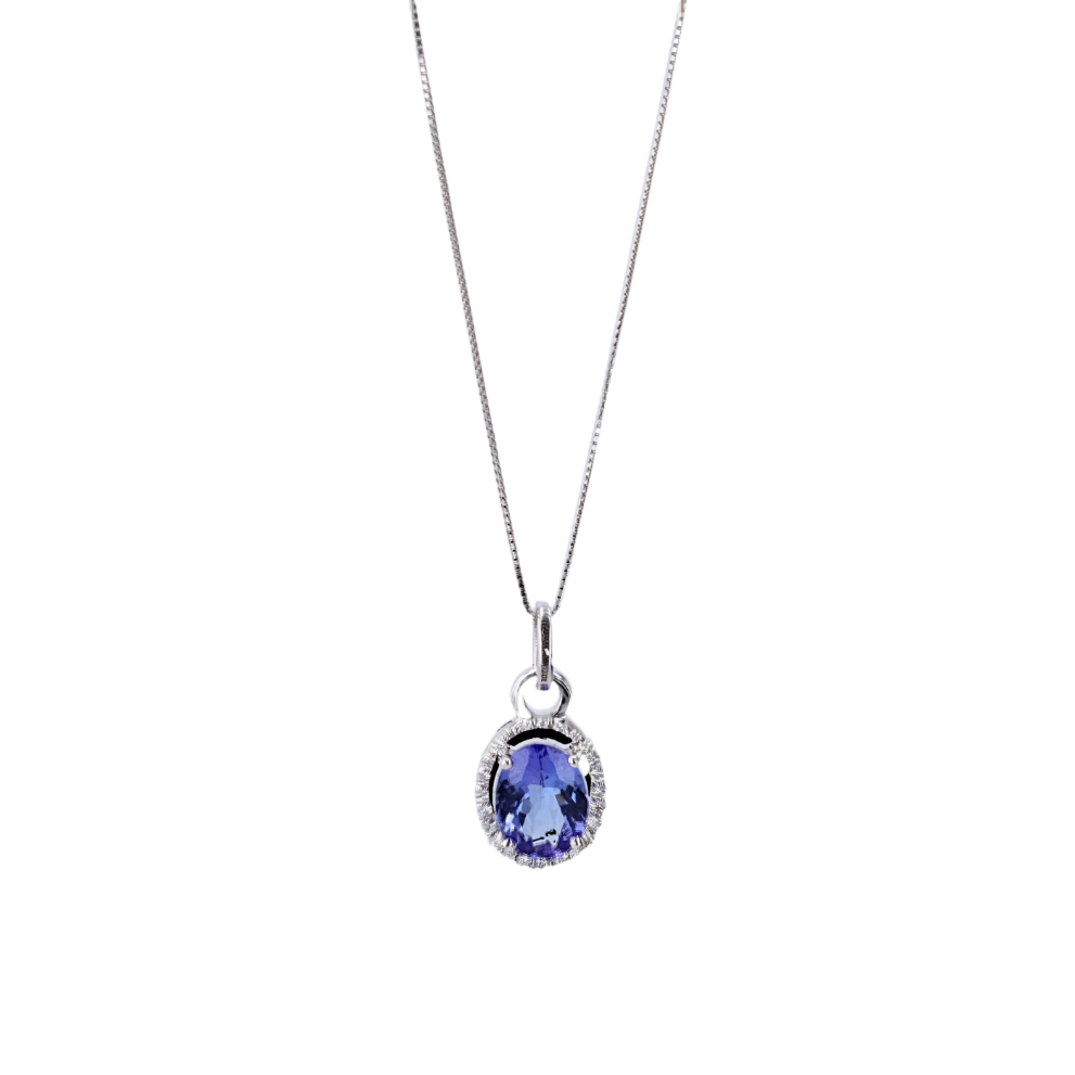 COLLIER_PENDENTIF_TANZANITE_DIAMANTS image