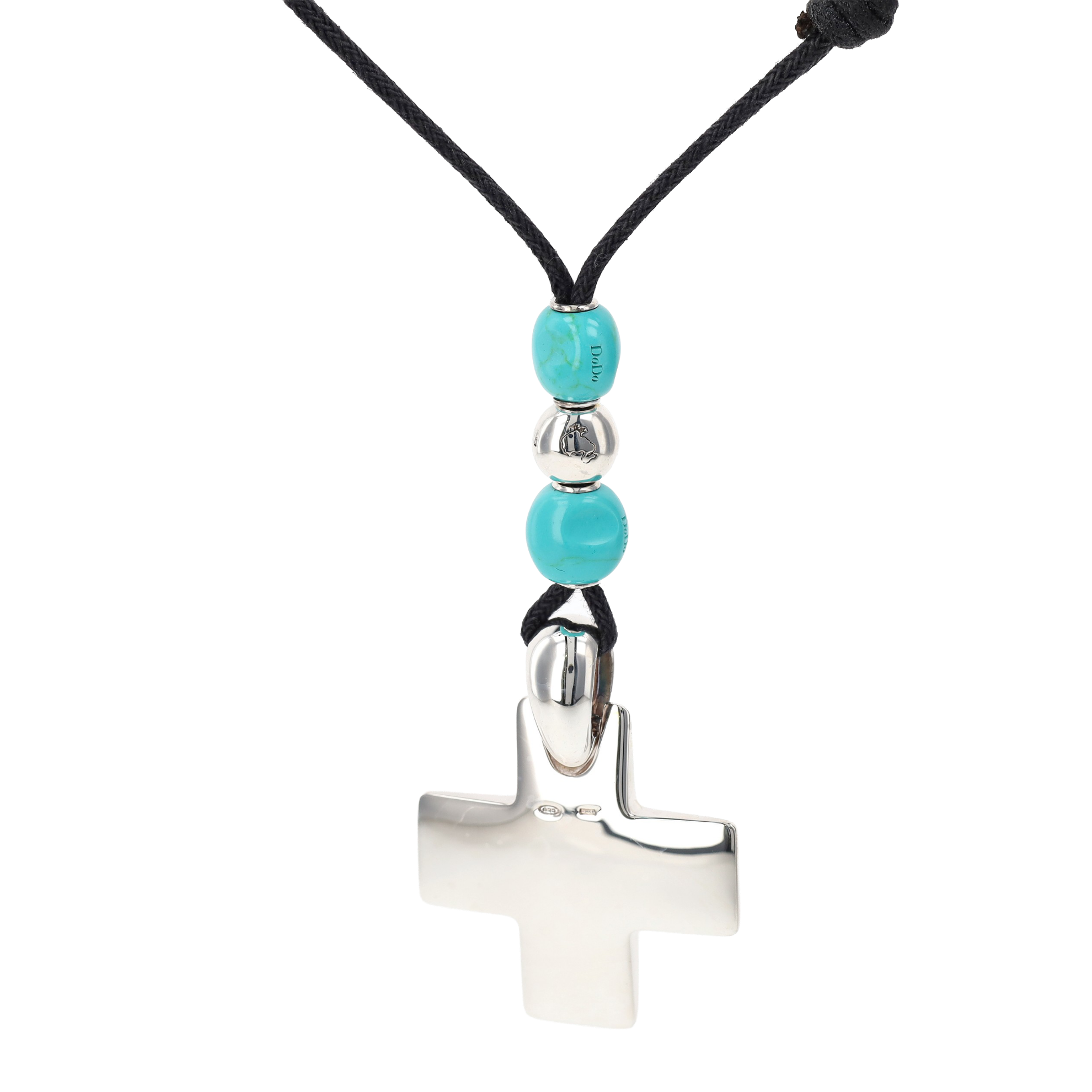 COLLIER DODO CROIX TURQUOISE