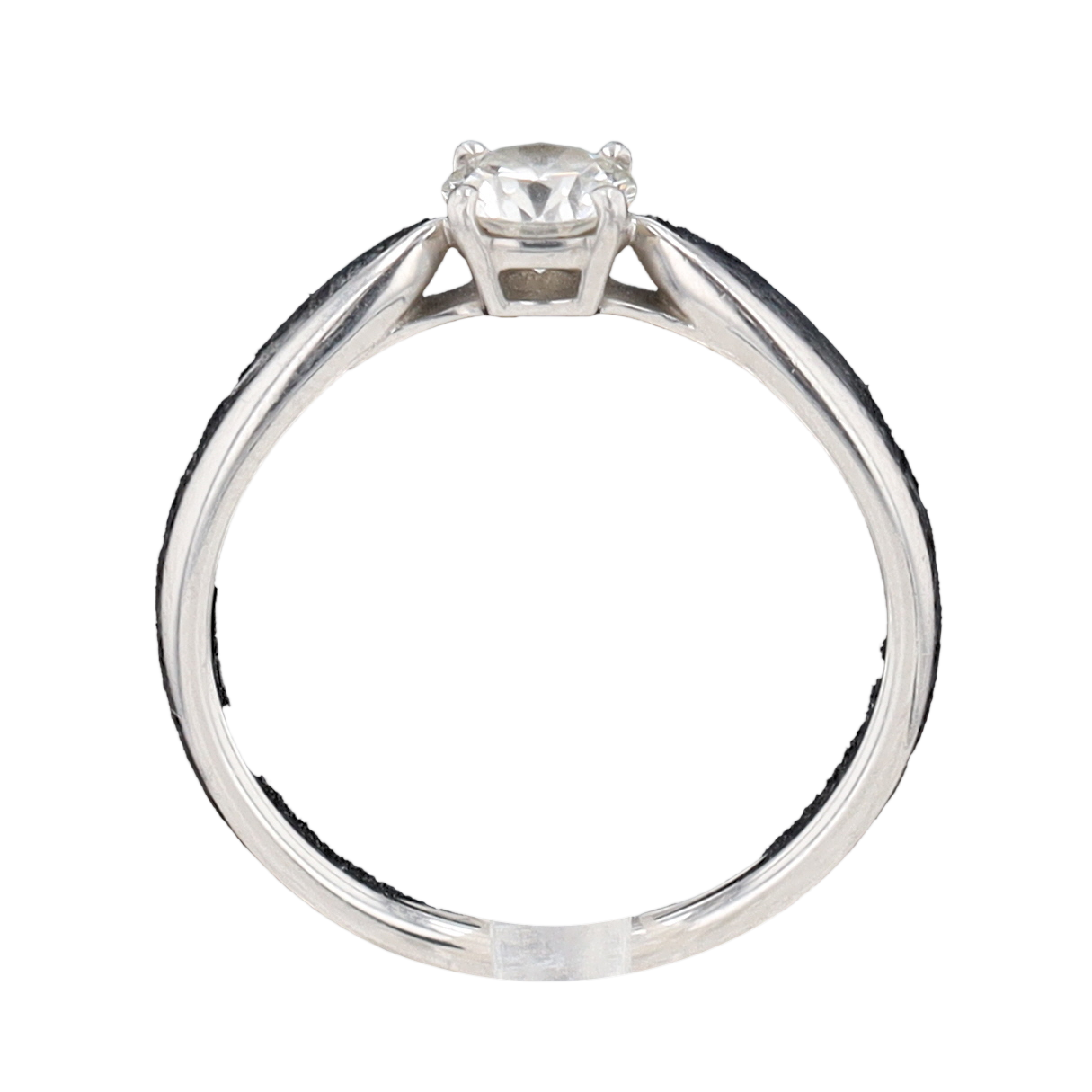 TIFFANY & CO PLATINUM SOLITAIRE RING WITH DIAMOND