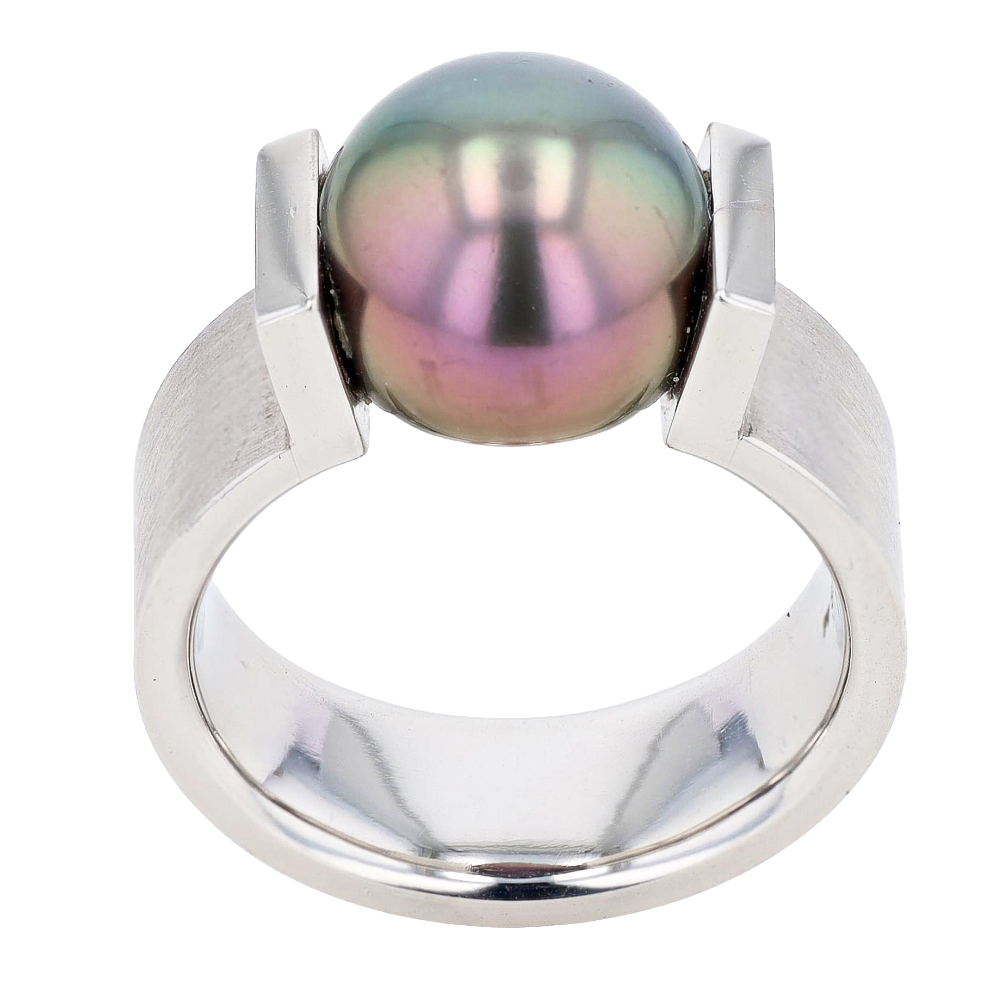 BAGUE_BOLLI_GOLDSCHMIED_SOLITAIRE_PERLE_DE_TAHITI_9.4_CT image