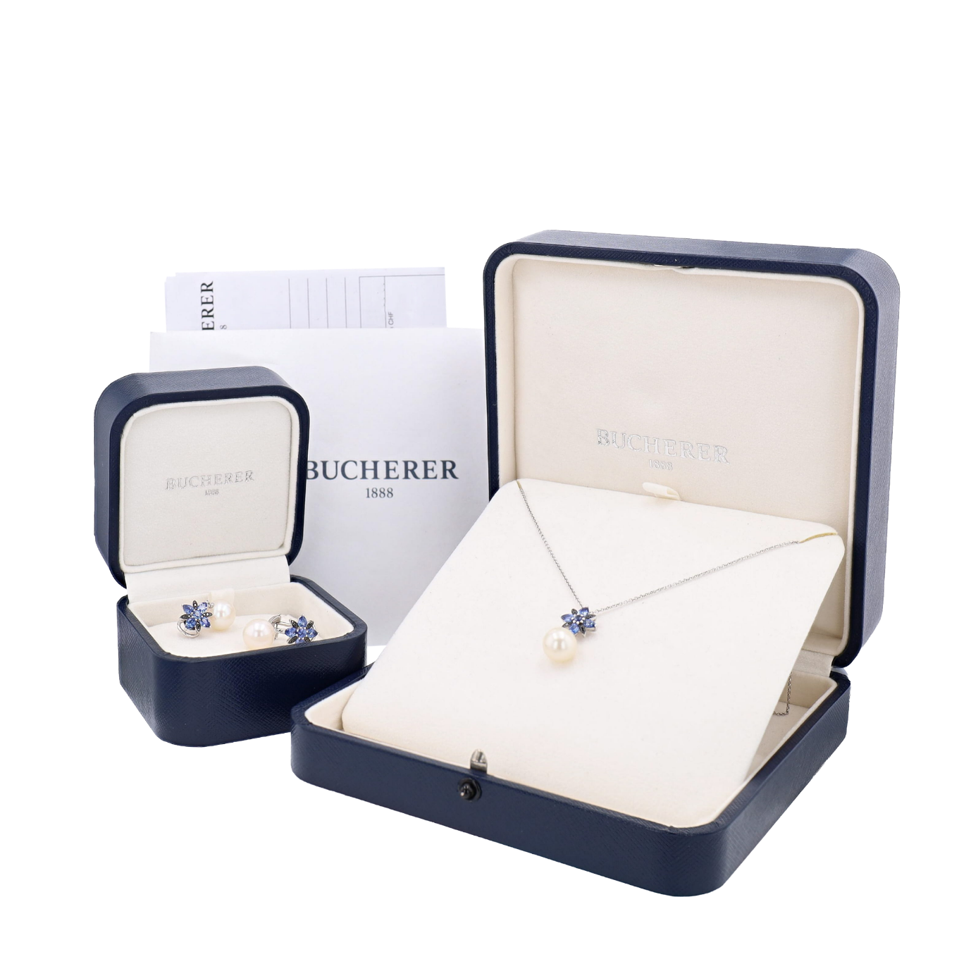 PARURE_BUCHERER_MOTIF_FLORAL_SAPHIRS_2.46_CT image