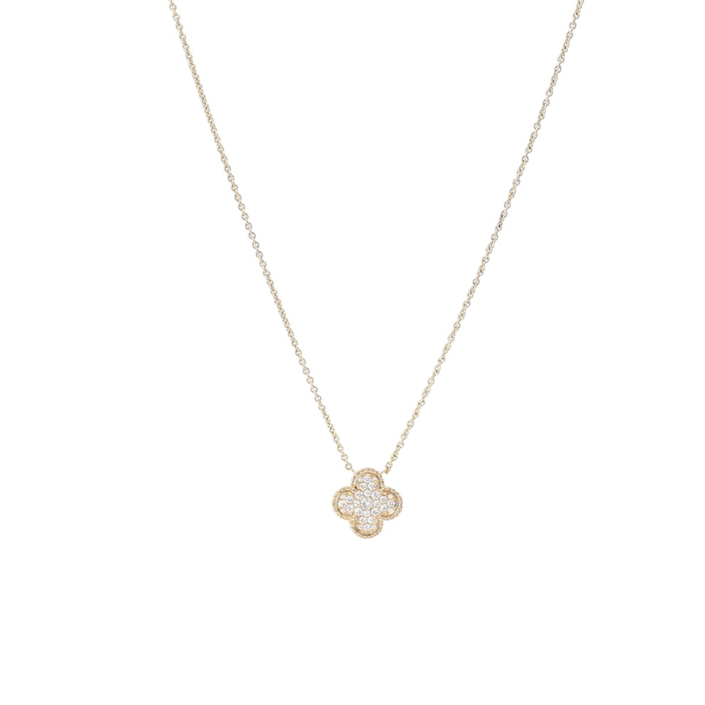 COLLIER_PENDENTIF_QUADRILOBE_DIAMANTS_0,60_CT image